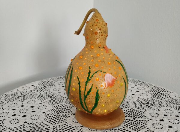Laleli Sukabağı Lamba - 51 (Pilli) - Görsel 3