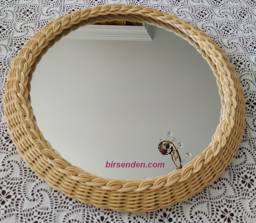 Doğal Rattan Ayna - 55 - Görsel 2